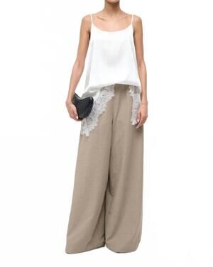 NEW STAUD magpie wide leg pant in tan